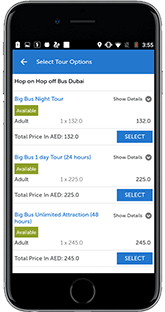 Bus tour app
