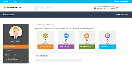 user management system in travel agency software